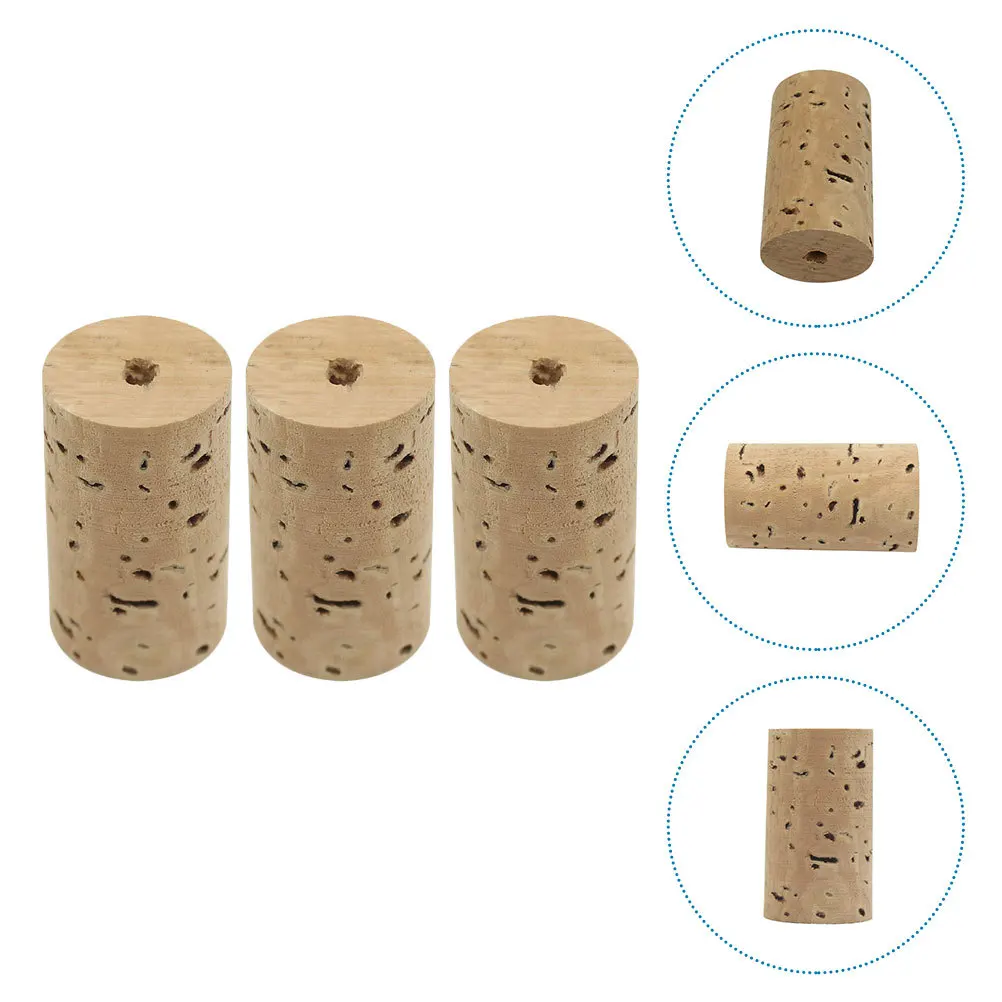 

3 Pcs Flute Cork Repair Kit Hole Plug Accessories Stopper Plugs Headjoint Natural