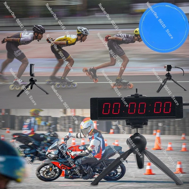 

Многофункциональный таймер-хронометр с LED-дисплеем и индукционным датчиком Lidar для гонок