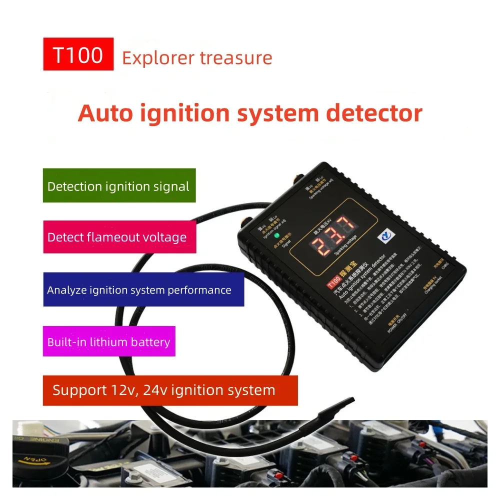 Four-Stroke Engine Eetector T100 Ignition Detection Detection Ignition Signal Flameout Voltage Gasoline EngineNatural Engine