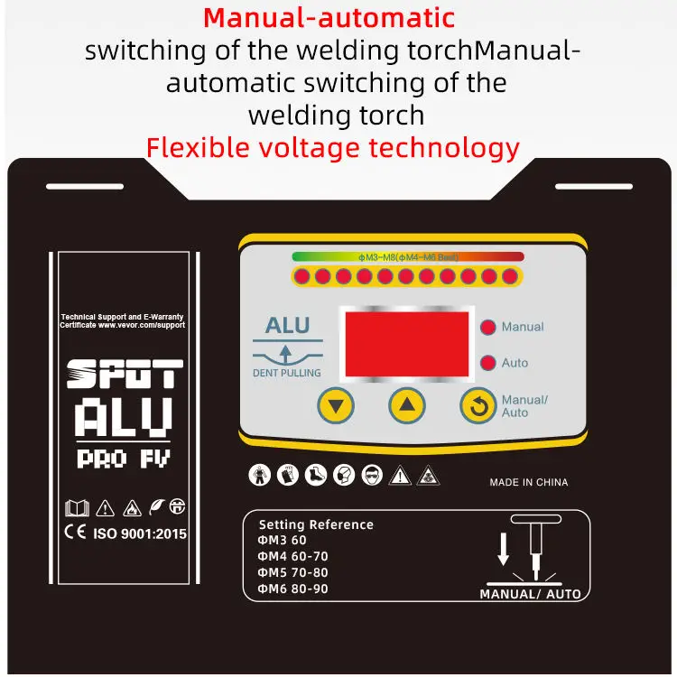 Portable Auto Body Repair Kit with Sag Drawing Repair Machine Metal Dent Puller Spot Welder for Auto Body Equipment