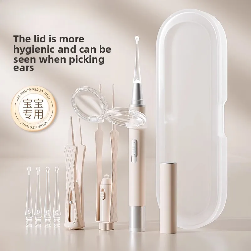 

Ear scoop luminous ear scoop with light soft head baby earwax children's special ear scoop safety tweezers