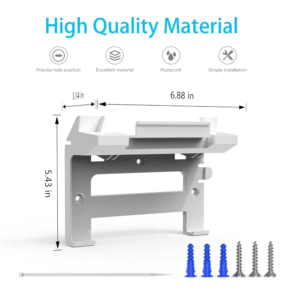 

2 in 1 Starlink Gen 3 Router Mount And V3 Power Supply Brackets Holder ABS Wall Mount for StarLink Internet Kit Satellite