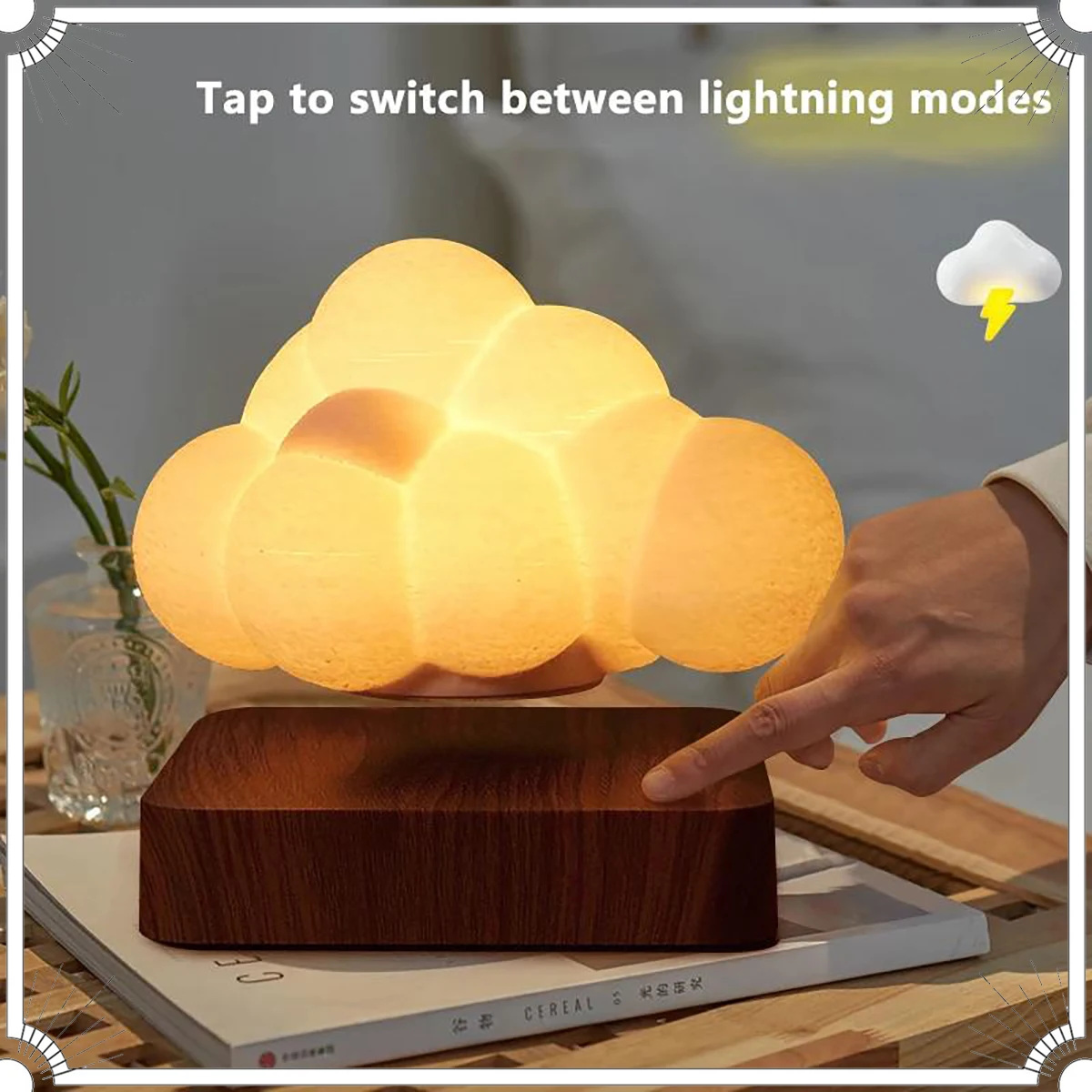 

Magnetic Levitation Cloud Lamp – Floating Tech Decor for Office Use Modern Homes & Unique Gifting