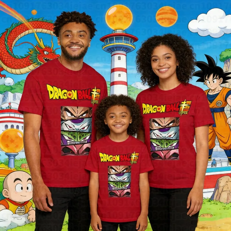 2026 Sommer Dragon Ball 100% Baumwolle Bedrucktes T-Shirt für Herren – Neu, Anime-Print, Bequem und Atmungsaktiv, Übergröße, Lässig, Locker