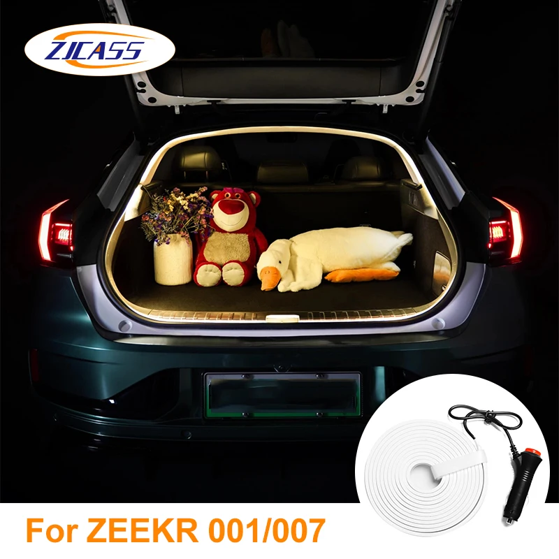 2024 New For ZEEK 001/007 Trunk Light Belt Induction LED Car Lighting Modification Neon Lights Car Interior Tail Box Lamp