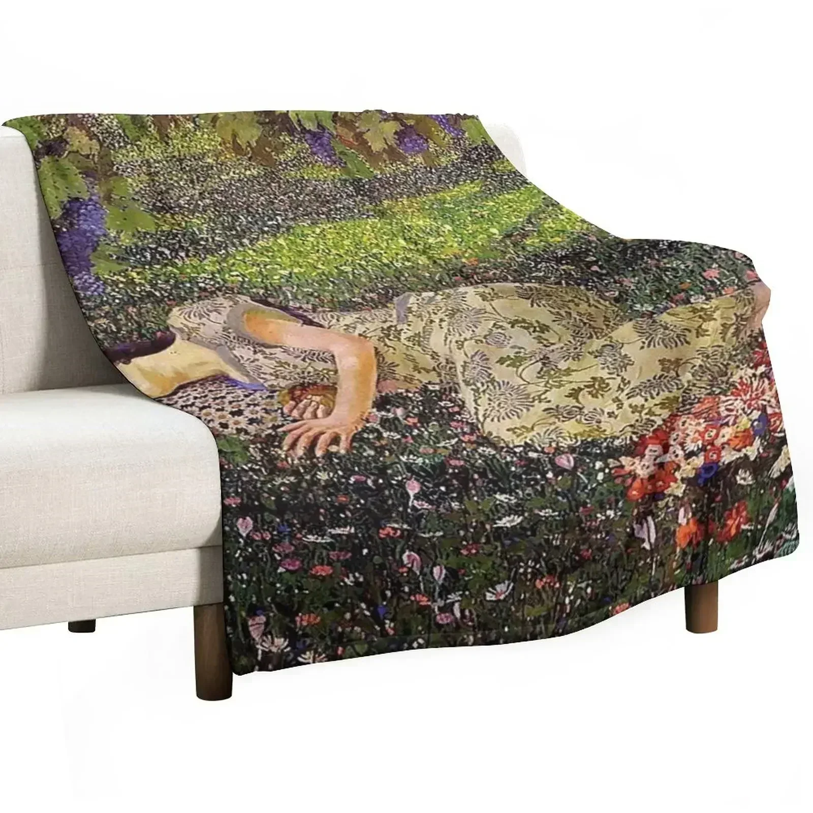 Dreaming of Pomegranates - Felice Casorati Throw Blanket For Sofa Thin wednesday Flannel Fabric Baby Designers Stuffeds Blankets