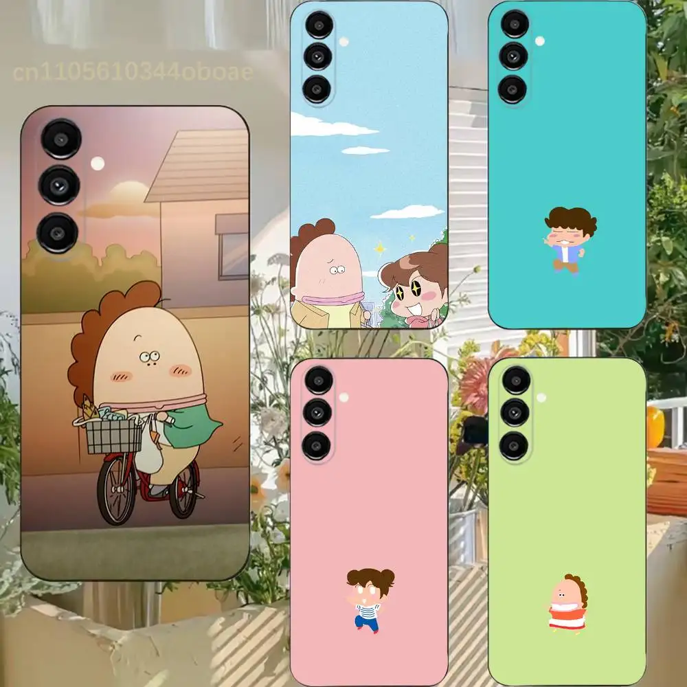 A-Atashinchi M-Midori Mikan Phone Case For Samsung S25,24,21,22,23,20,S30,Ultra,Plus,Fe,Lite,Note,5G Black Cover