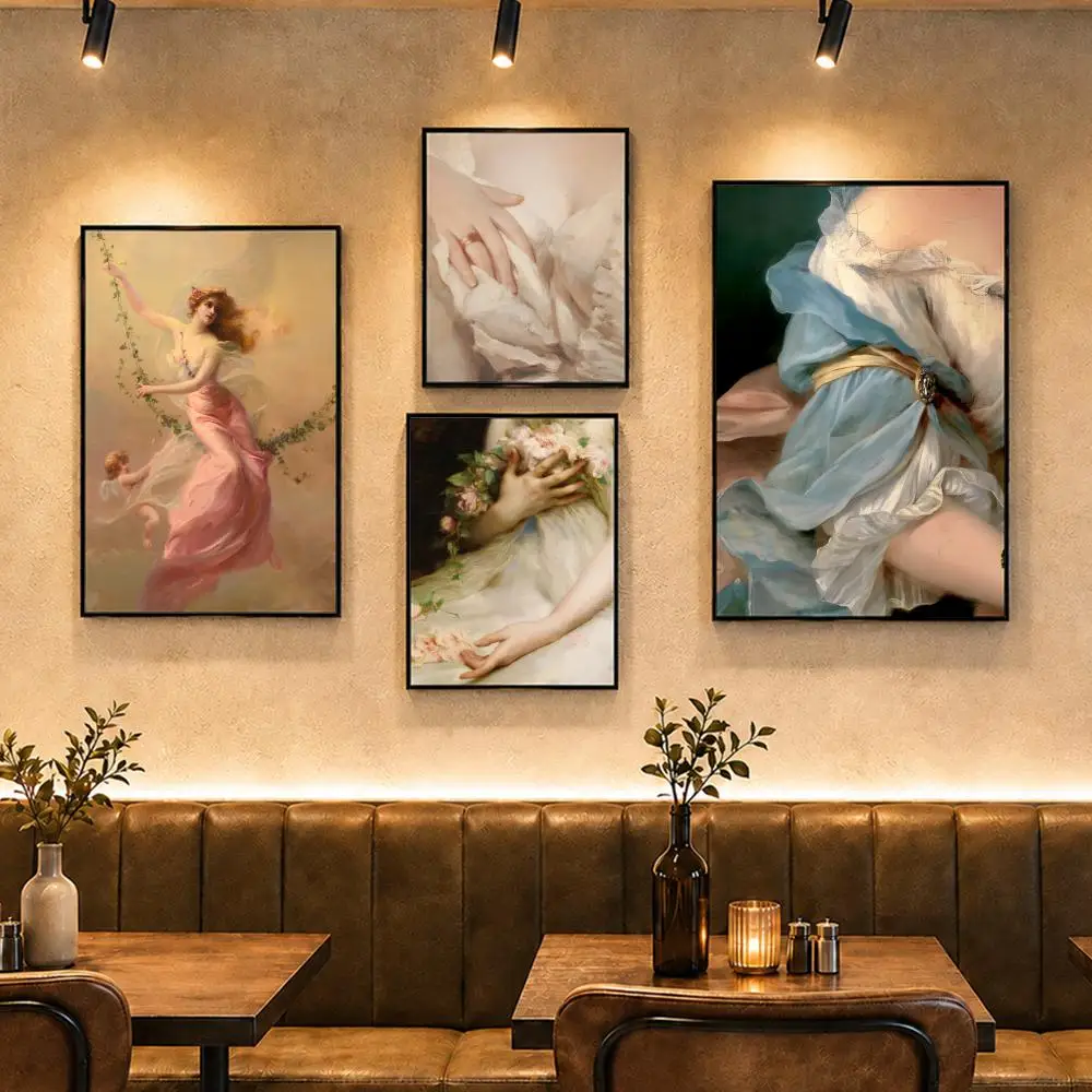 Classic Art R-Renaissance ArtS Poster Vintage Retro Anime Poster Stickers Peel and Stick Wall Art Home Decor