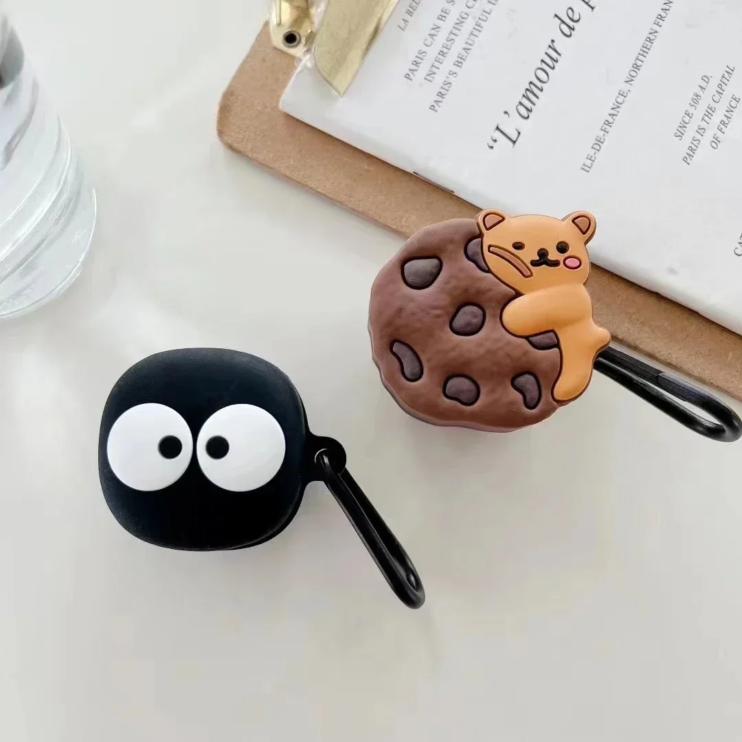 For Baseus WM02 earphone Case,Cute Cartoon bear/briquettes Silicone wireless bluetooth headset Cover for Baseus WM02