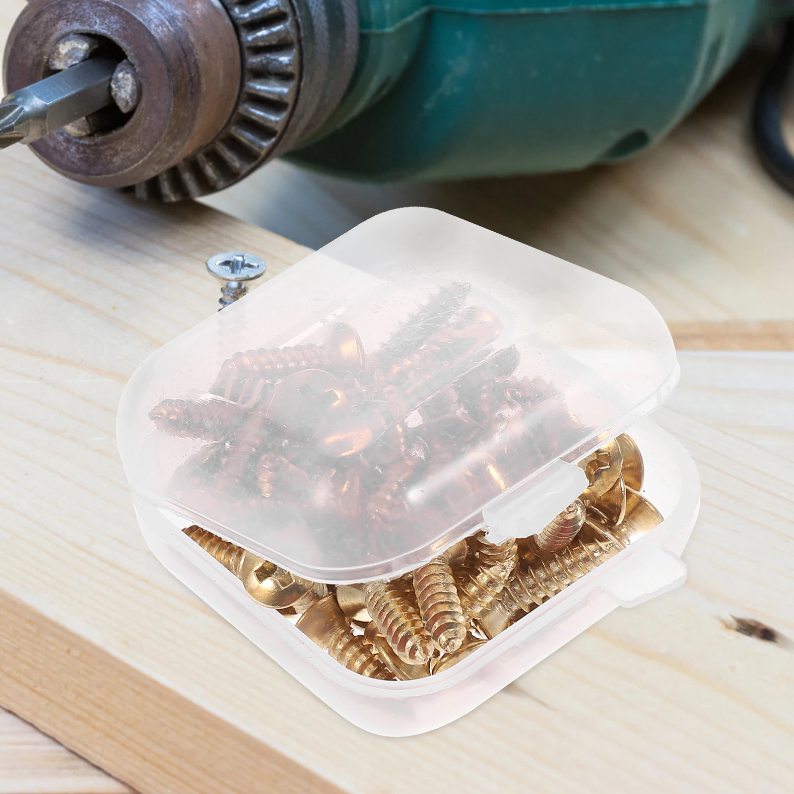

50pcs Golden 3x12mm Guitar Mounting Screws Pickguard Fixing Screws for Electric Guitars Bass Iron Material Storage Box Packaging