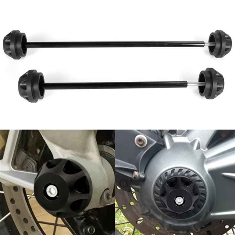 

NEW-Motorcycle Front Rear Axle Fork Crash Slider Axle Wheel Protector For MT-09 FZ-09 2014-2023 F1-09