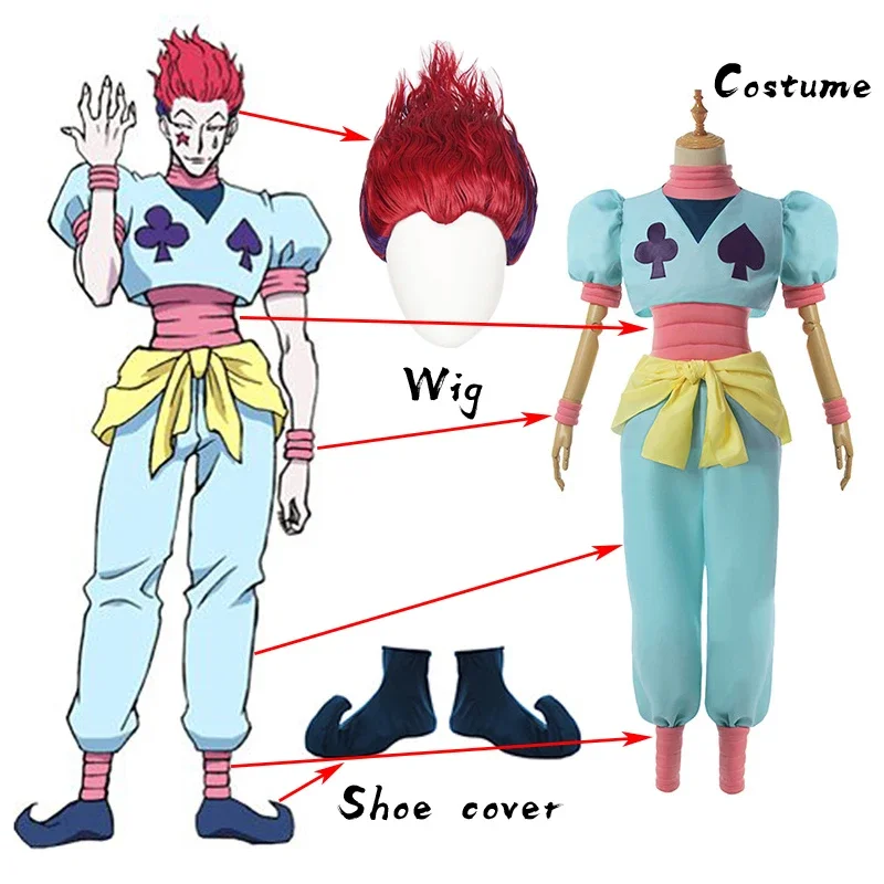 SingXeng Anime Hisoka Cosplay Costume Halloween Christmas Party Uniform Sets Suit Custom Made