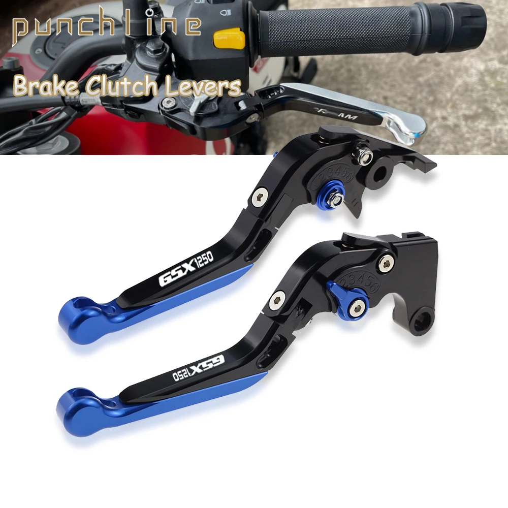 Fit For GSX1250F GSX1250SA GSX 1250 F ABS 2010-2016 Clutch Levers Folding Extendable Brake Levers