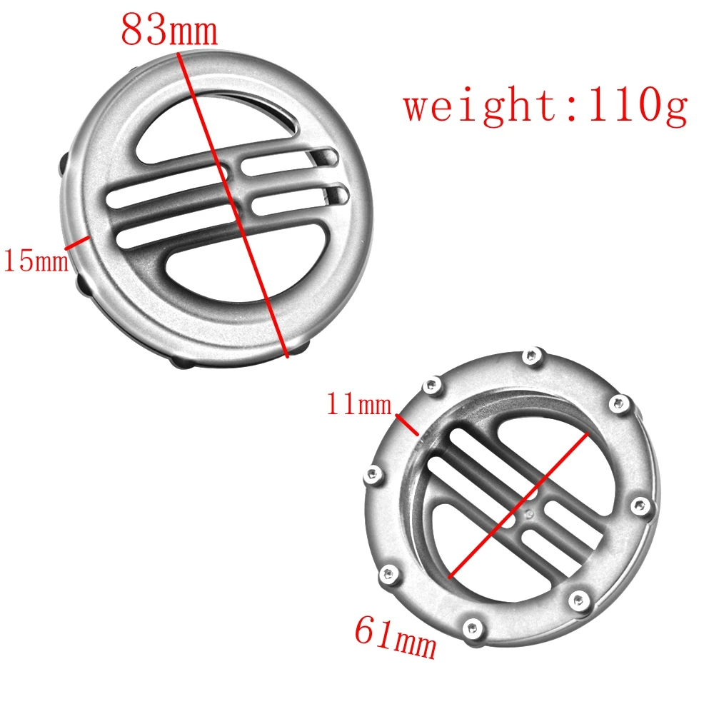 Für triumph t120 t100 street twin universal motorrad horn abdeckung trompetens chutz dekorative aluminium abdeckung bobber bonne vill