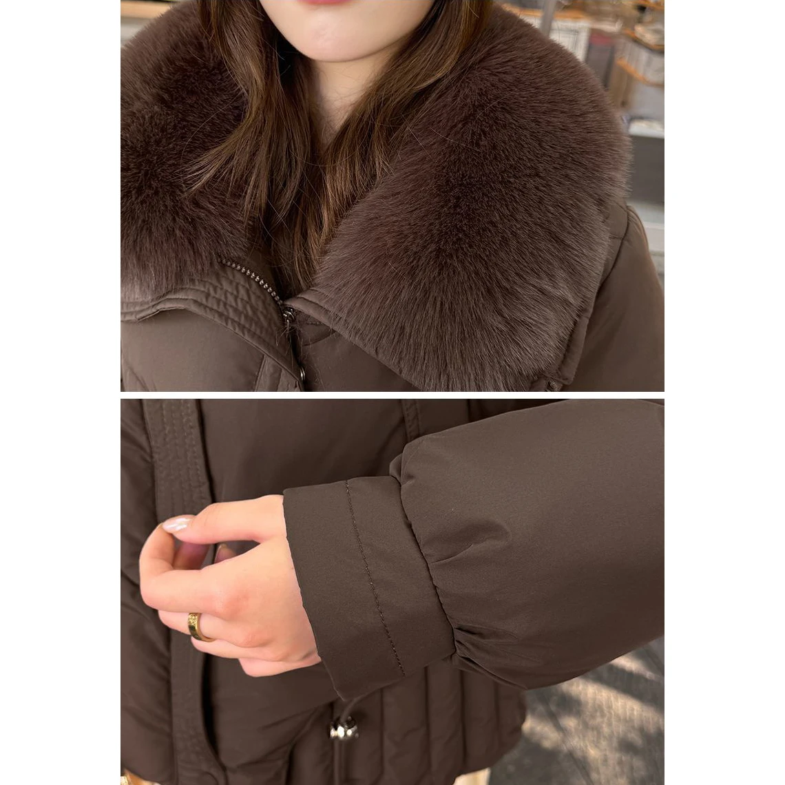 2026 Winter New Short Down Cotton-padded Jacket Women's Overcoat Fashion Loose Chic Cotton Coat Wool Collar Thicke Warm Parka