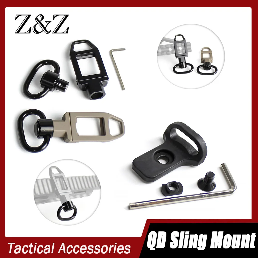 

Tactical CQD Shoulder Strap Quick Detach CQB Sling Mount Front QD Sling Mount Adapter MLOK Airsoft Tool Hunting Rfile QD Slings