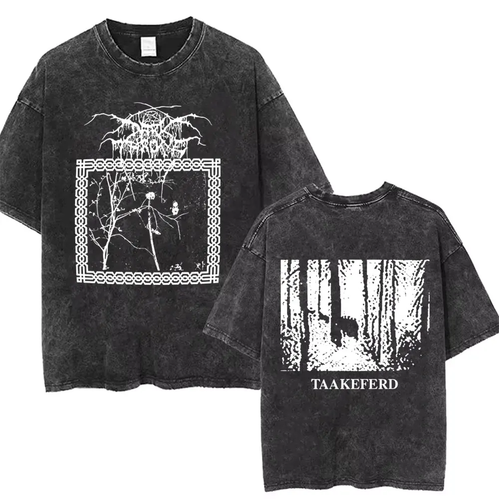 

Washed Vintage Mayhem Graphic Print T Shirt Men Women Death Black Metal Rock Oversized T-shirts Male High Quality Cotton T-shirt