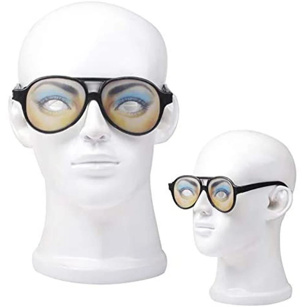 Lunettes noires de décoration de méfait, nouveauté, jouets ち, cadre noir, jouet de blague, faux yeux, lunettes drôles