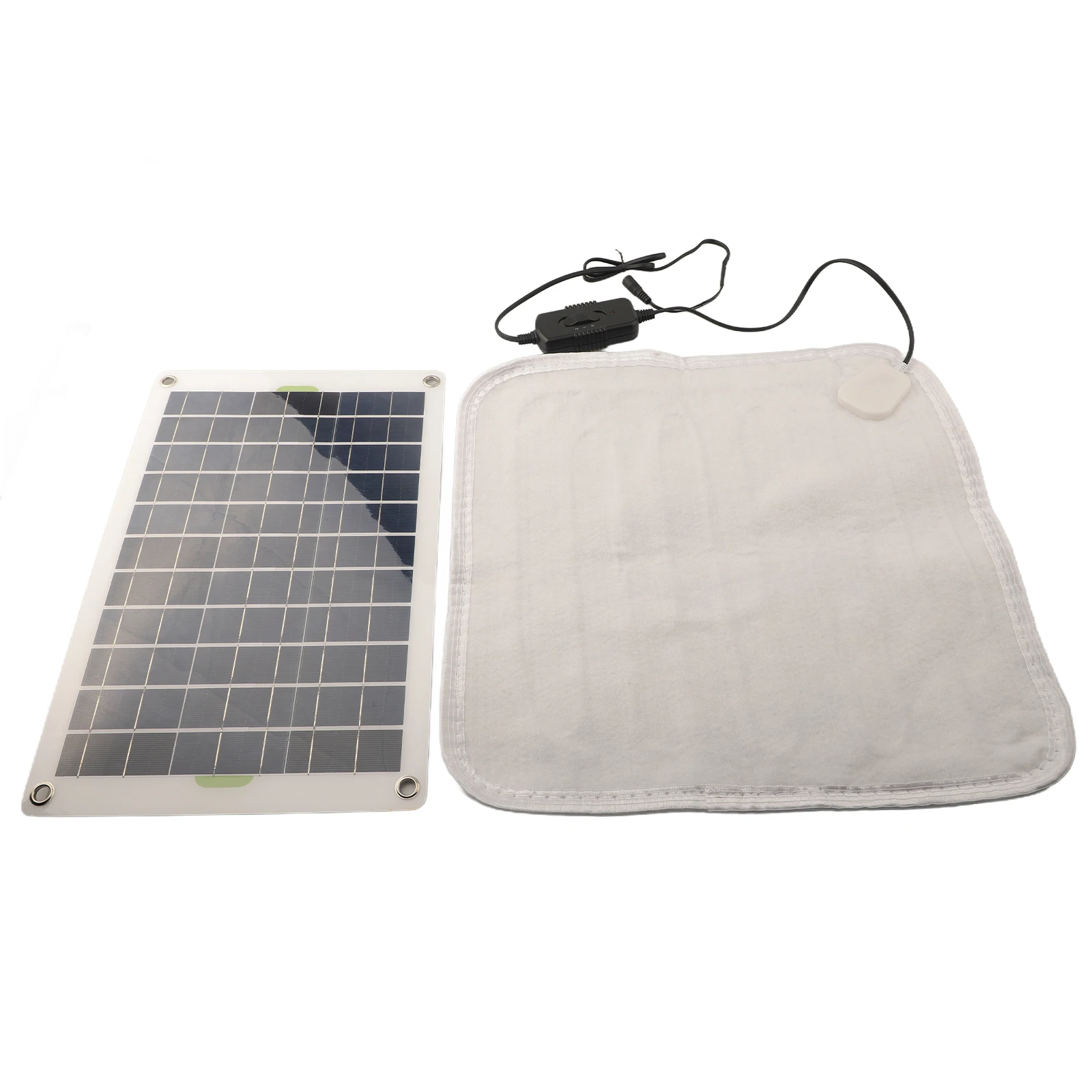 50W Solar Heating Pad Pet Heating Pad Foot Warmer Carpet Electric Heated Mat Pad With Solar Panels Energy Storage Box