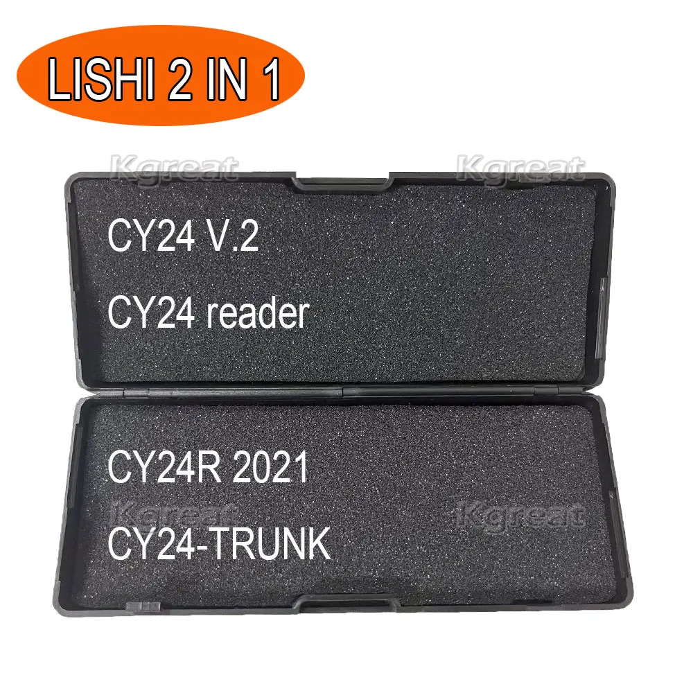 Lishi-Herramienta 2 en 1 2 en 1 para llave de coche Chrysler, CY24 CY24, lector de CY24R-2021, herramienta de cerrajero, CY24-Trunk