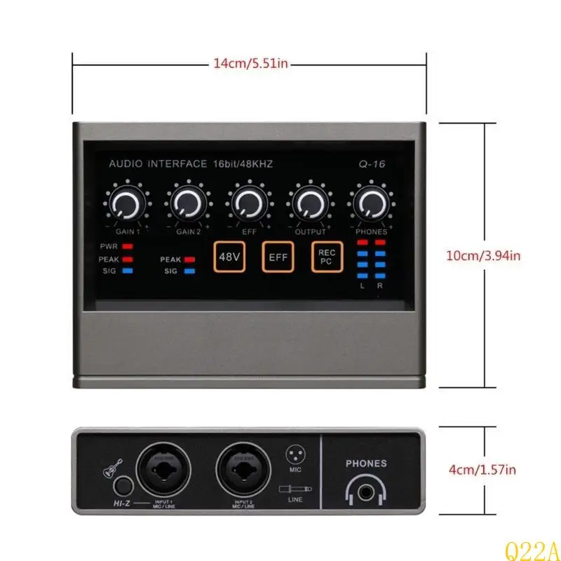 

Профессиональная записывающая звуковая карта Fidelity Sound Interface для студии и подкастинга