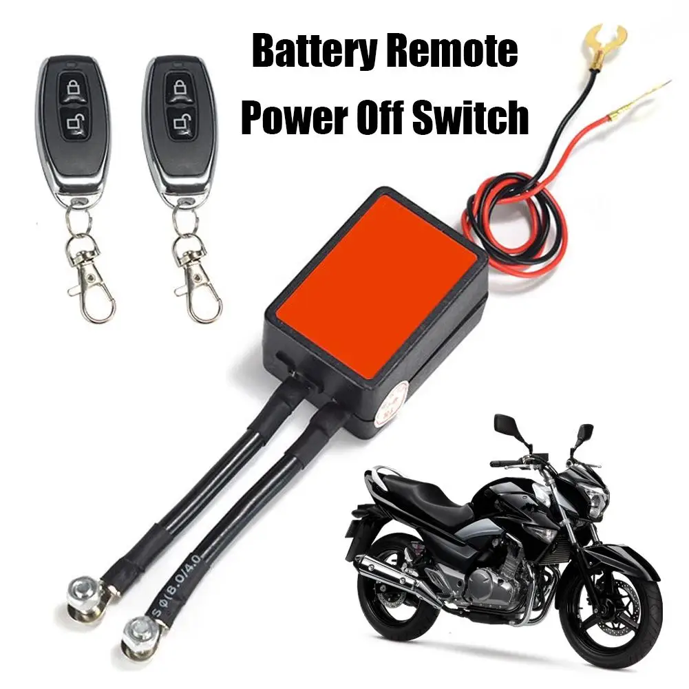 Remote Battery Disconnect Switch High Power Wireless Remote Power Switch Control D Battery C12V Off Automatic Shut Relay Sw U0E6