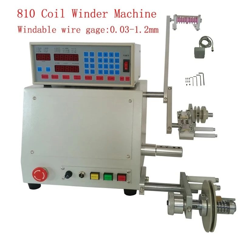 LY 810 High Quality New Computer C Automatic Coil Winder Winding Machine  0.03-1.2mm Wire 220V/110V 400W