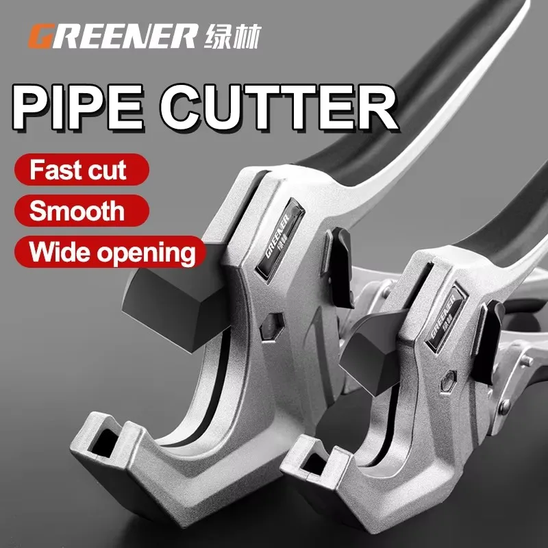 GREENERY 33/42mm Ratcheting Pipe Cutter Professional PVC PPR Tube Cutting Tool Quick Scissors Plastic Pipe Cutter Hardware Tool view 2