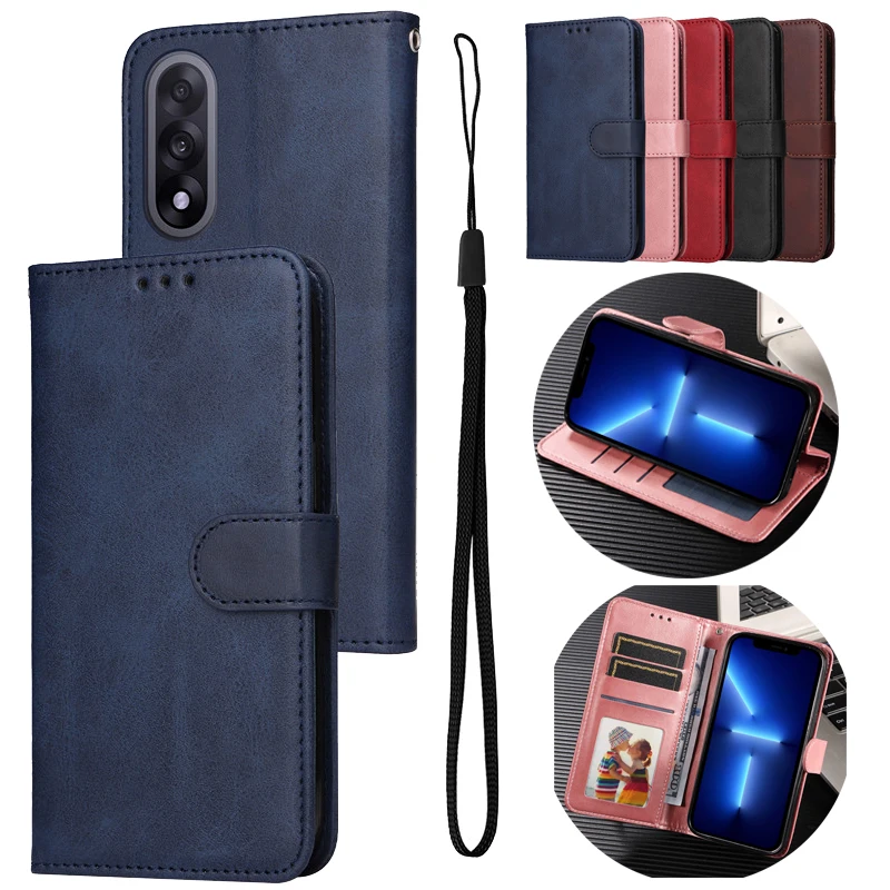 KL-MC005 بلون الحبل حافظة جلدية لهاتف OnePlus 15 15R 13 13R Nord5 Nord CE 5 One + 15 5G فتحة للبطاقات محفظة الهاتف غطاء الوجه #1