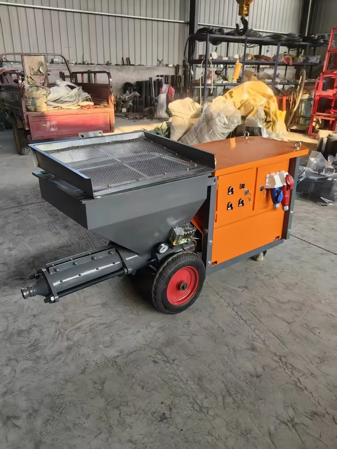 711 Pump Concrete Plastering  Wall Plastering Machine Mortar Spraying Machine 7.5 kW 380V view 5