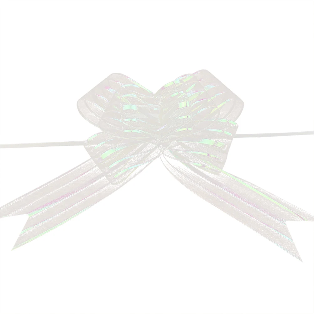 

10PCS Large Decoration Bow Pull Flower for Wedding Birthday Wedding Pull Flower Holiday Party Gifts Easy Assemble Elegant