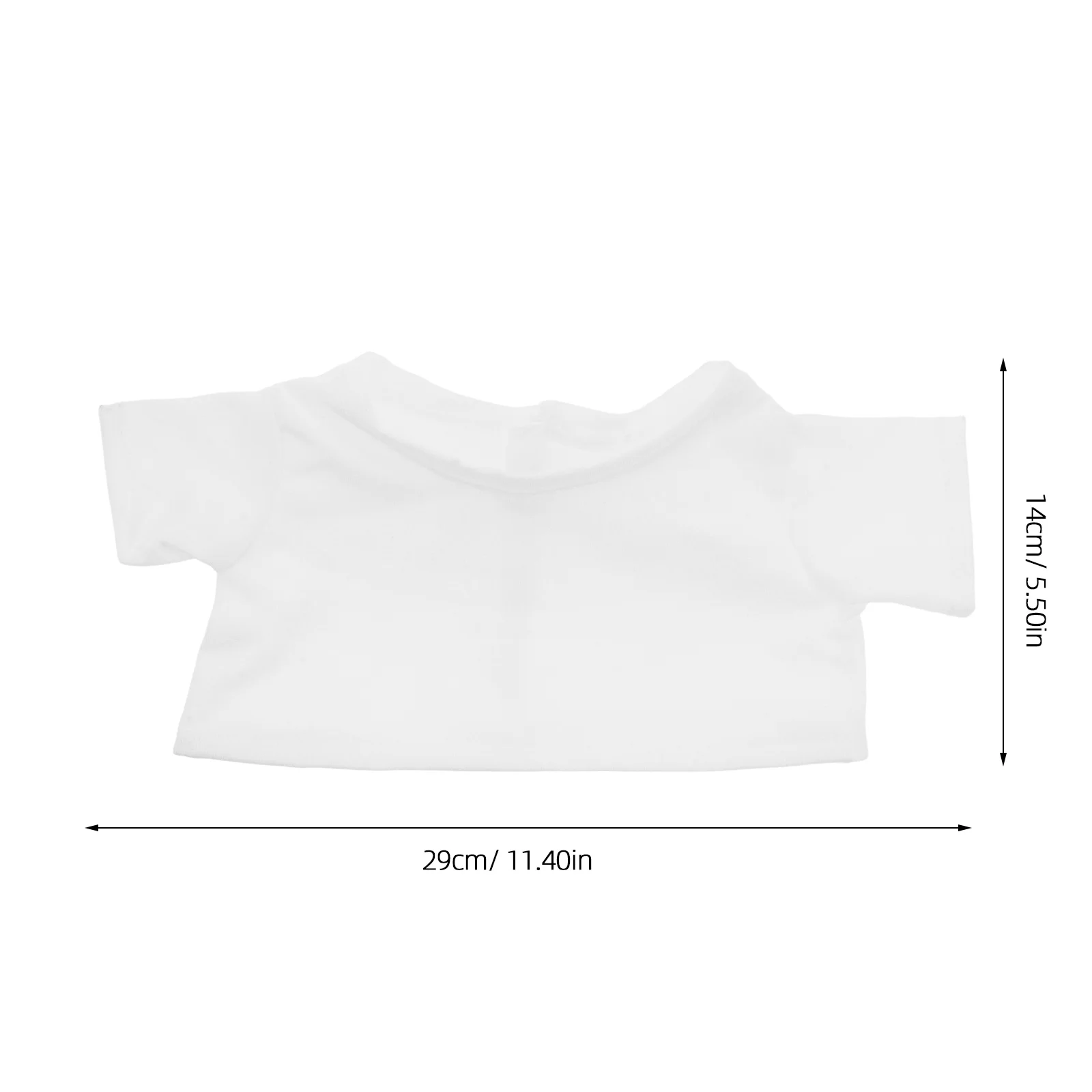 4 قطعة الحيوانات المحشوة تي شيرت فارغة الأبيض لينة الدب الملابس DIY بها بنفسك الدببة الصغيرة ملابس غير رسمية فستان مناسبات الحفلات