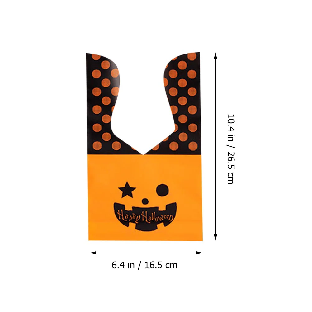 50 Pcs Candy Bag Gift Adorable Pouch Halloween Pumpkin Bags Royal Icing Piping The Tote Creative Handbag Child