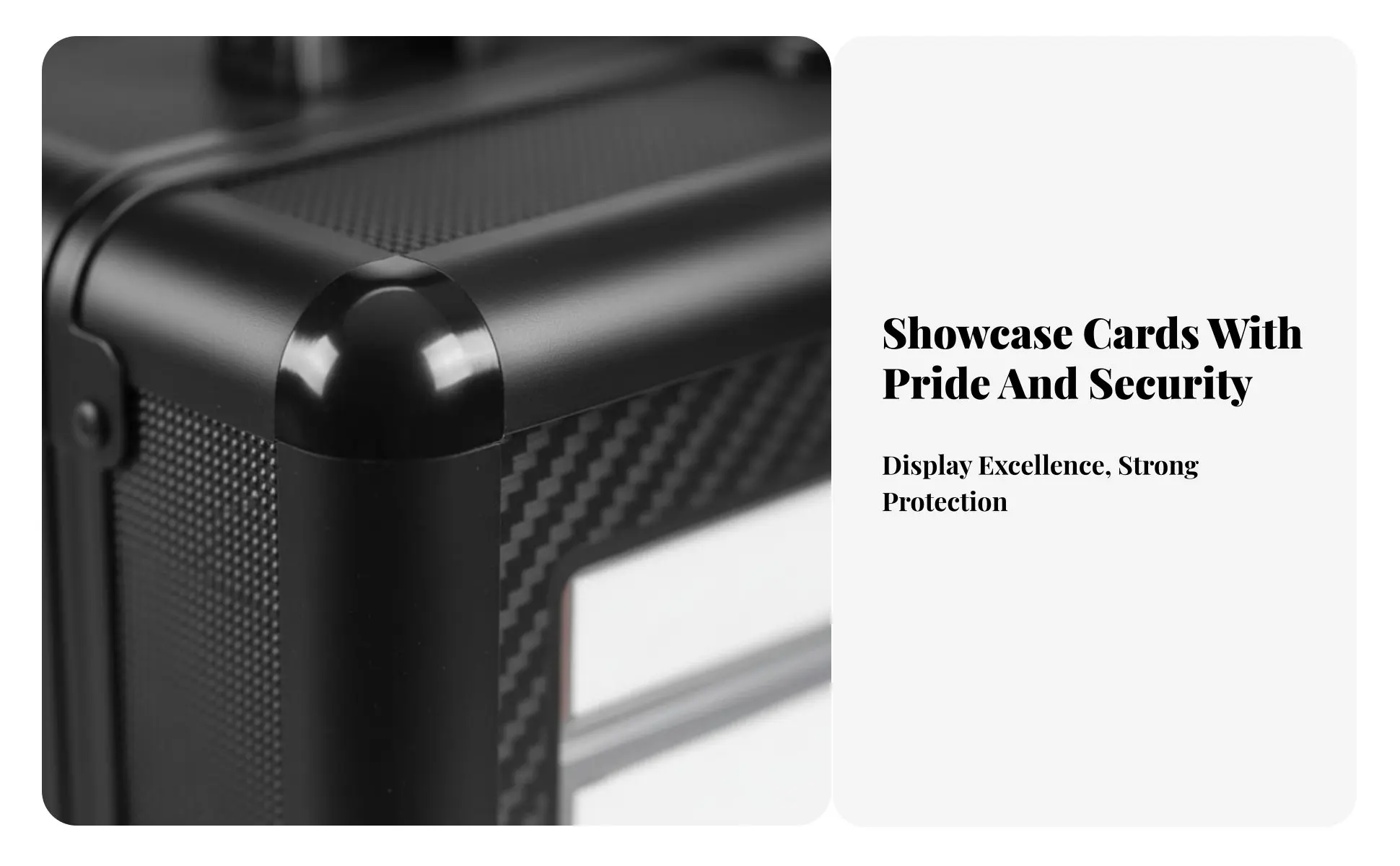 PSA Card Display Box Portable with Handle Graded Card Storage Box PSA Slab Case Dustproof Shockproof for Travel