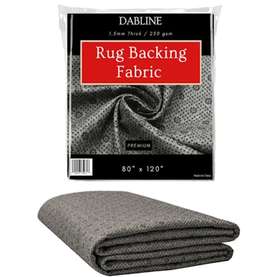 

80 x 120 Non-Slip Tufting Backing Fabric with Thick Rug Padding and Vinyl Dots Ideal for Punch Needle Rug Tufting DIY Rug Makin