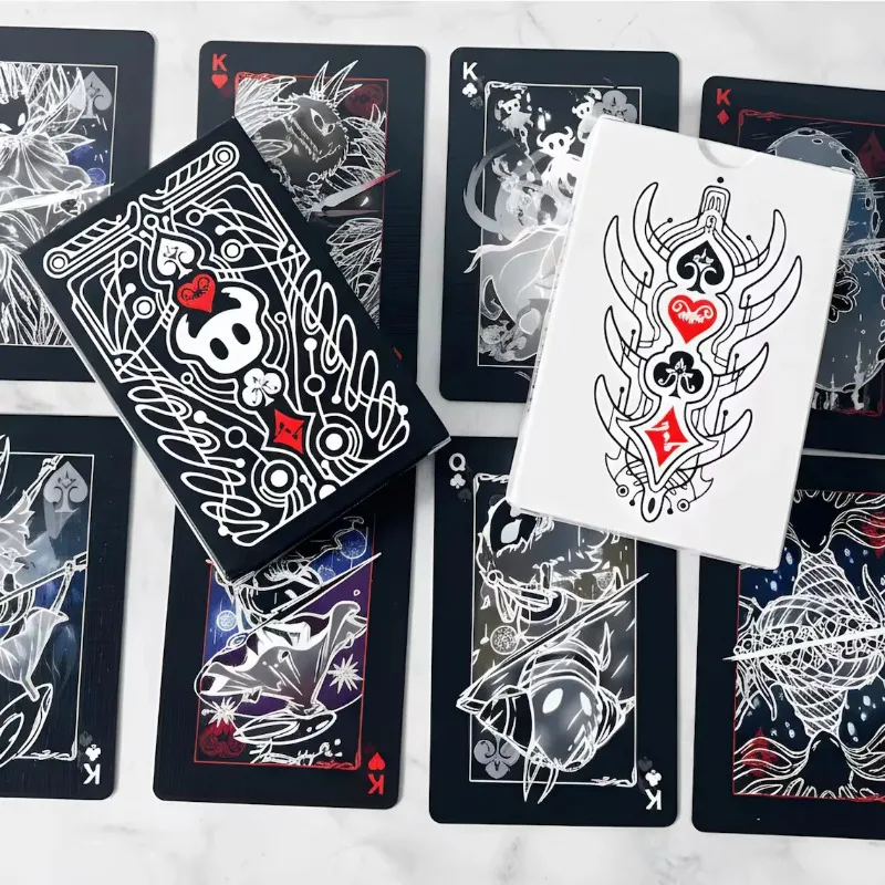 Hollow Knight Standard Poker Card Set Black and White Playing Card Game Card Group Portable Creative Board Game Gift Collection