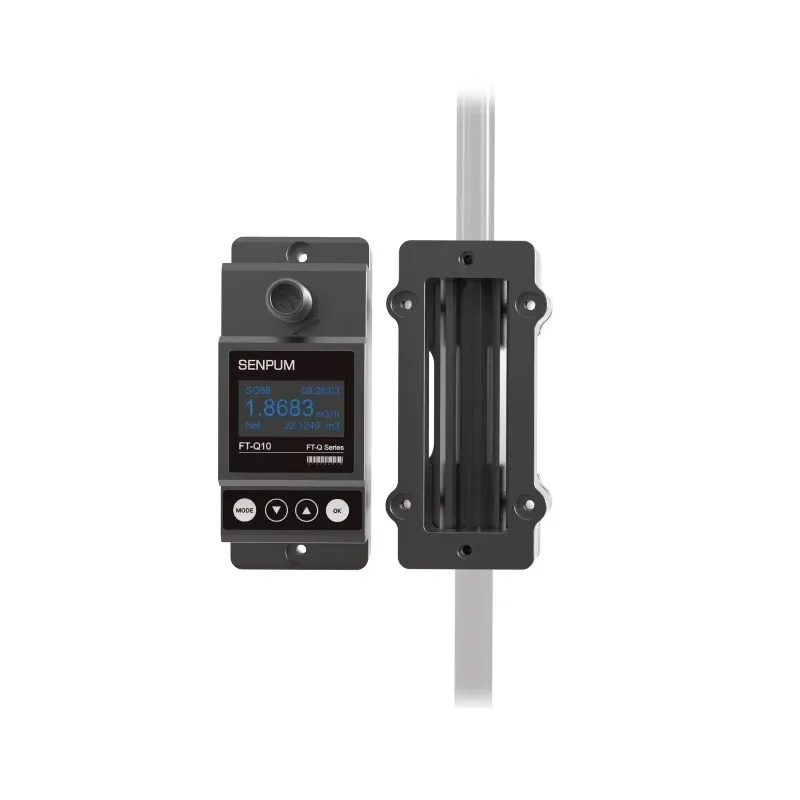 Senpum Flow Test Sensor Stainless Steel Tubes DN15 Internal Clamp-On Ultrasonic Digital Flow Meter for Water