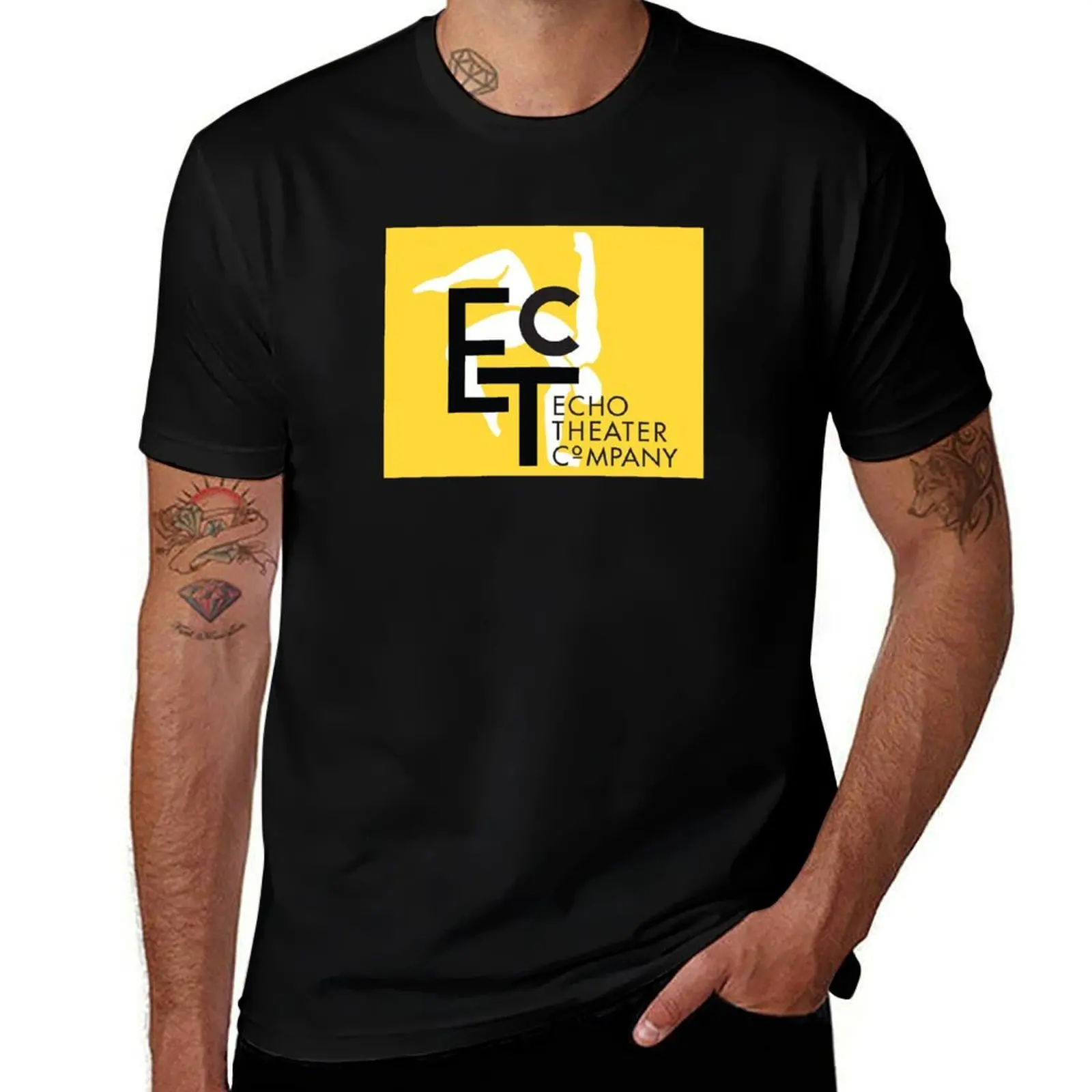 

ETC Yellow Logo with text T-Shirt man t shirts for men casual printed t shirts for man anime t shirts oversize T-Shirt