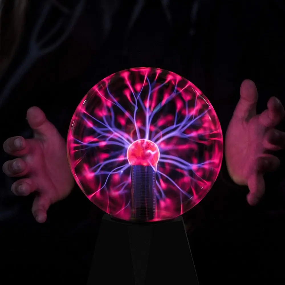 Novelty Touch Magic Plasma Ball Lamp Sound Control Sensitive LED Night Light LED 5/6/8in Plasma Light Party