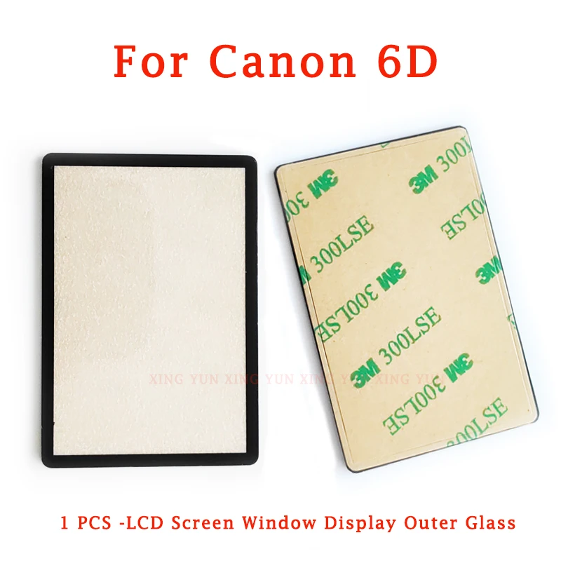 

1 шт. новый высококачественный внешний ЖК-экран для Canon 6D, защитная пленка для стекла, цифровая камера в сборе, запасная часть