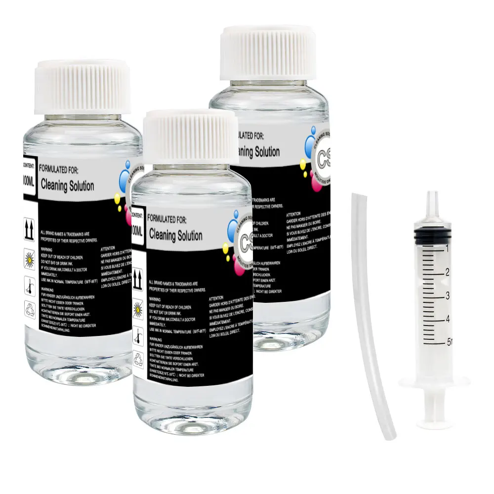 

DTF Ink Cleaner Cleaning Solution Liquid For Direct Transfer Film Printer Printhead Tube Cleaning For HP EPSON CANON