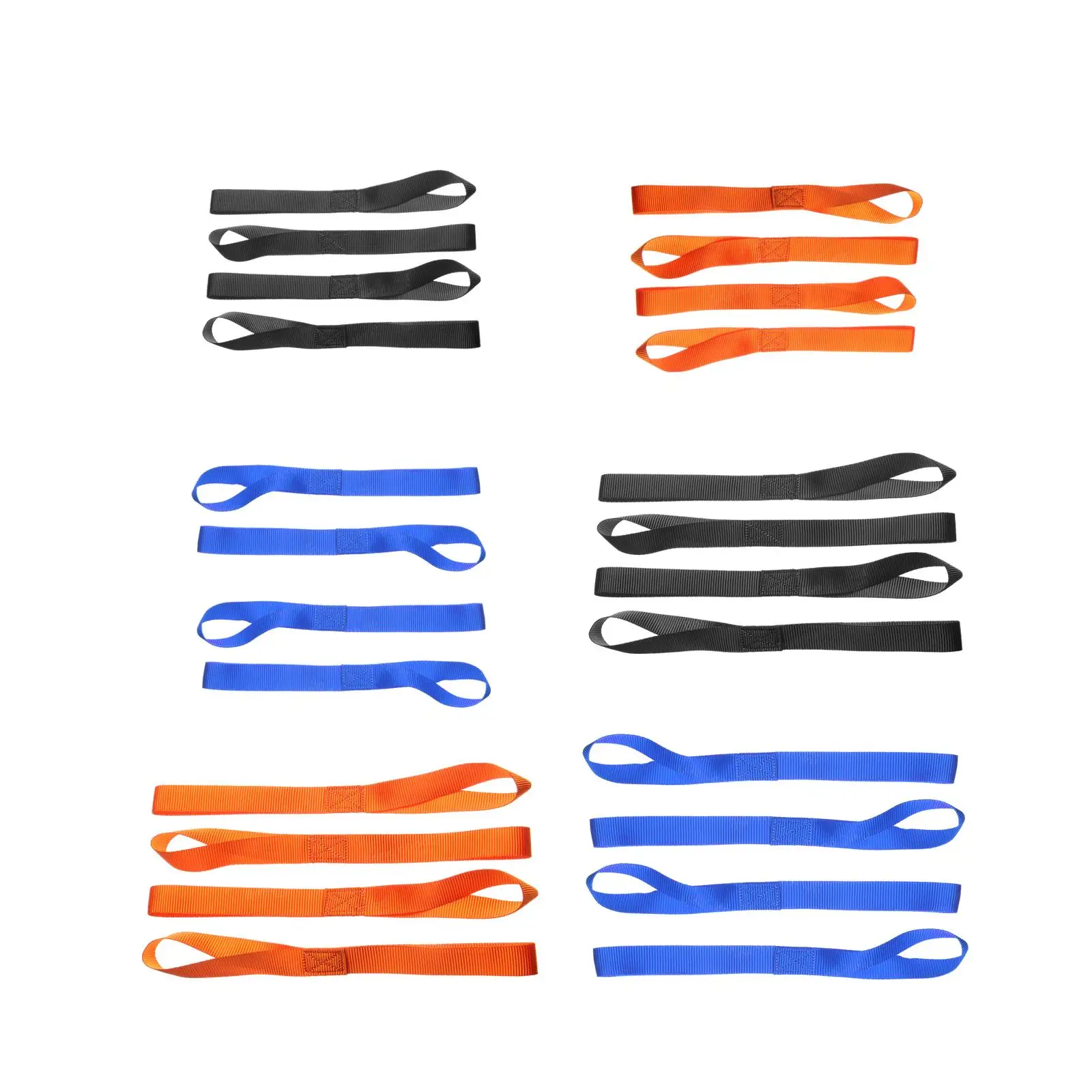 5Pcs Soft Loop Reinforced Multiple Use ATV UTV Lawn Equipment for Motorcycle Bikes 8800lbs Breaking Strength Tie Down Straps