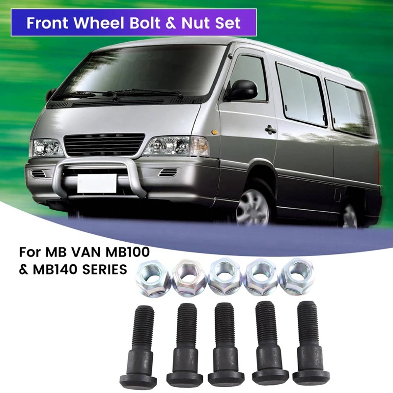 Car Front Wheel Bolt & Nut Set Parts For MB VAN MB100 & MB140 SERIES 6613563271 6614013372