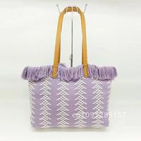 bucket Tote bag Women's crossbody canvas denim shipping handbag Versatile vintage leather one-shoulder casual messenger bag