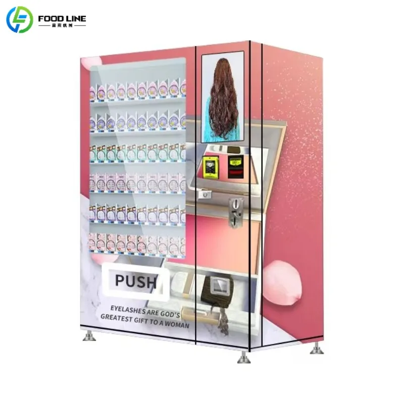 

24-часовой онлайн-самосервисный косметический лак для ногтей VEM, торговый автомат, индивидуальный диспенсер для косметики с сенсорным экраном