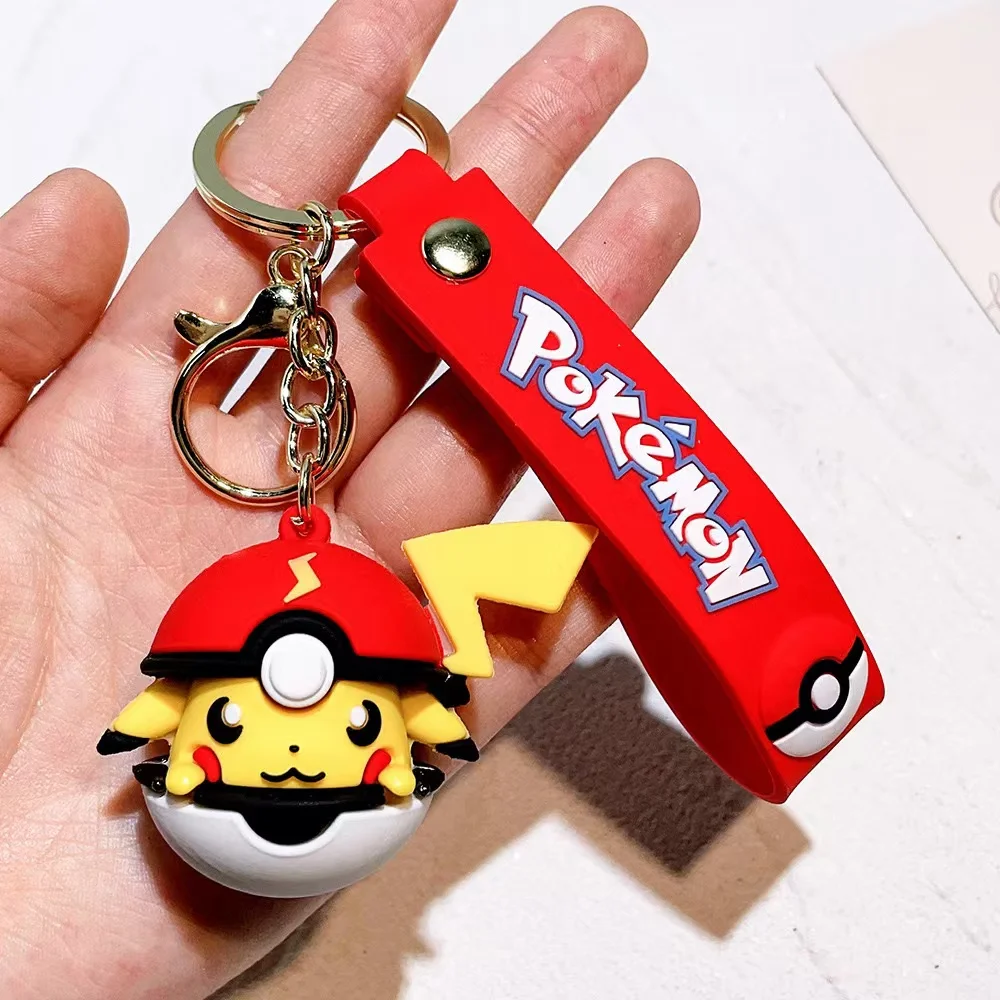 Pokemon Cartoon Keychains For Bag Car Key Chains Gift Decoration Accessories Anime Merchandise Action Figure