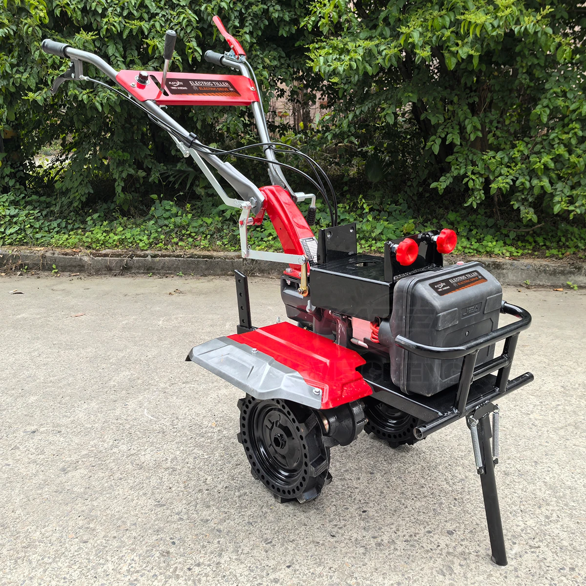 KATHER Mini Electric Tiller Motor Farm Power Tiller Agricultural Cultivator Machine Rotavator With CE Certification for Sale view 5
