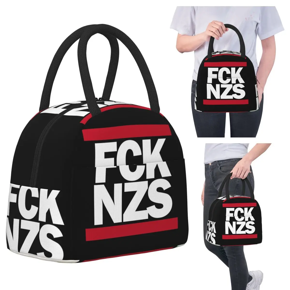 

Fck Nzs Insulated Lunch Bag for Women Office Cooler Thermal Food Box Tote Portable Lunch Boxes Container