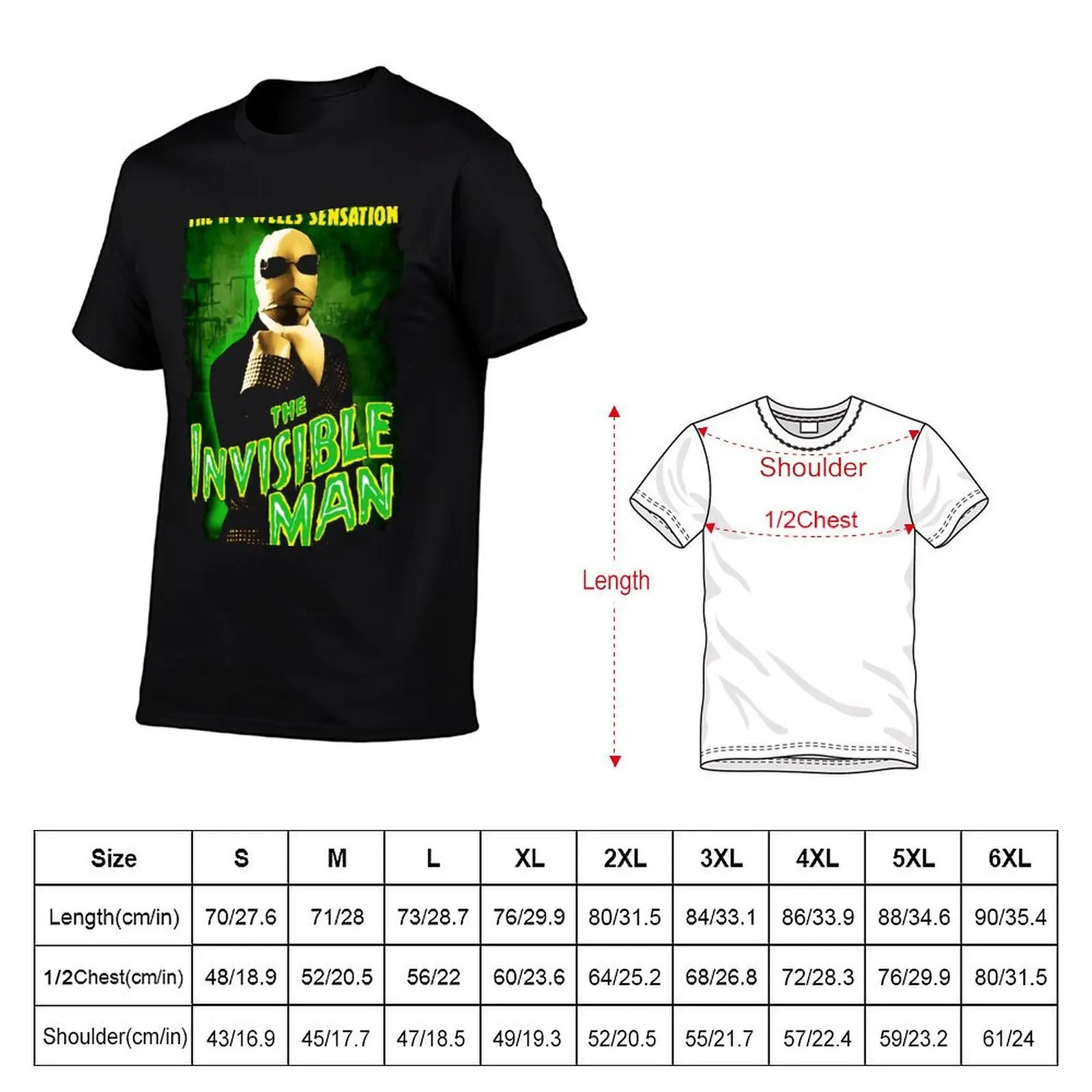 H G Wells The Invisible Man Movie T-Shirt essential t shirt oversized graphic tee t shirts men