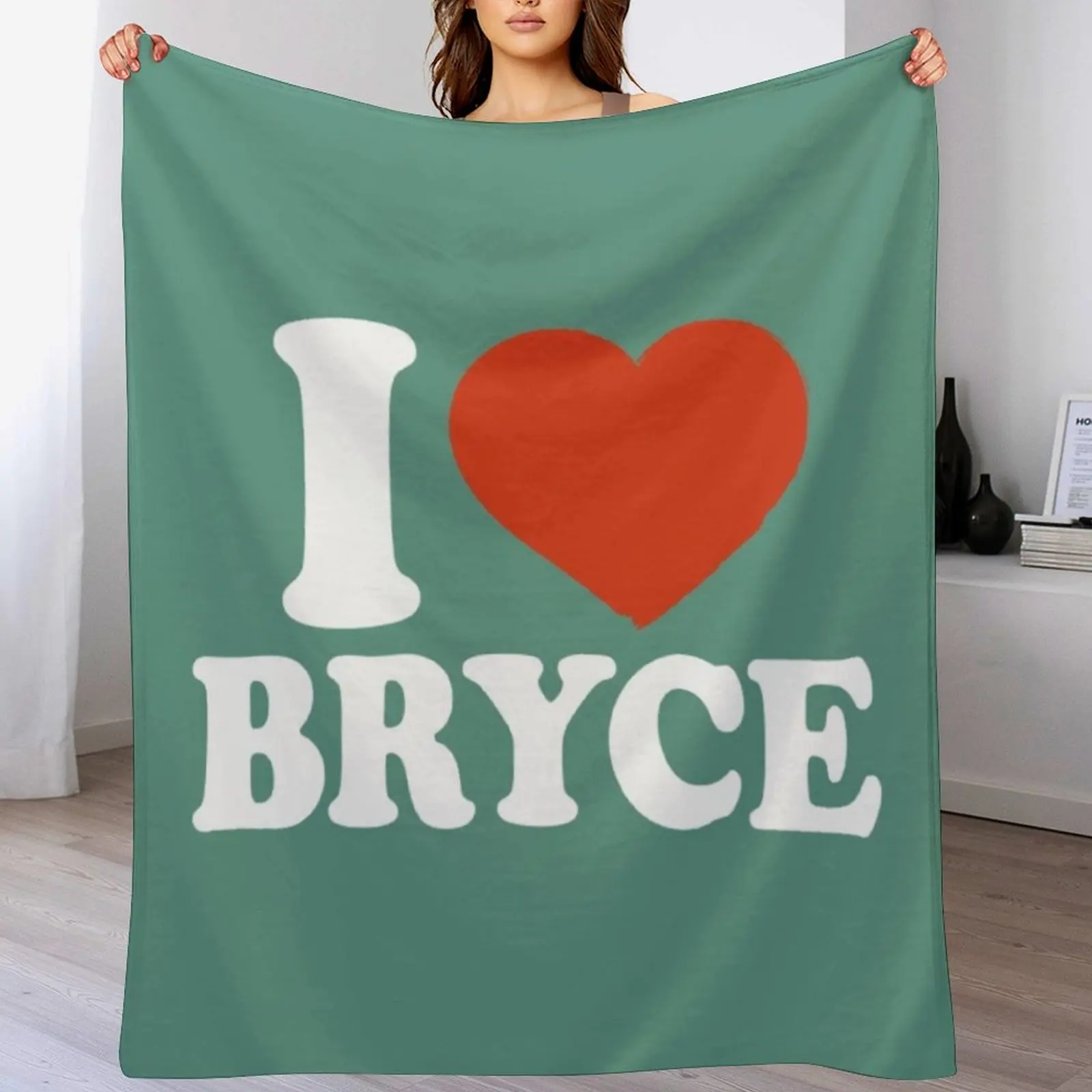 

I Love Bryce Throw Blanket Warm Comfortable Blanket for Office Napping